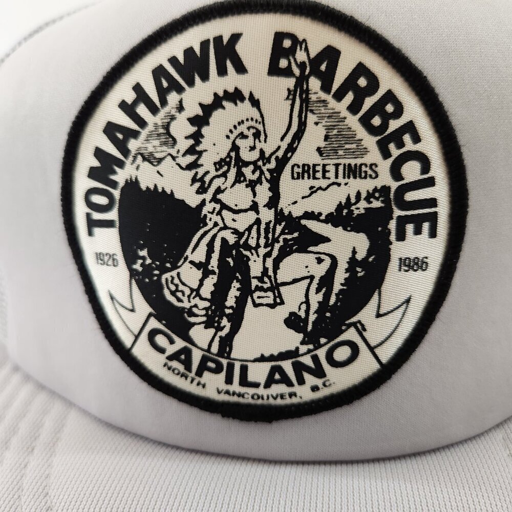 Tomahawk Barbecue Trucker Hat Capilano North Van 1926-1986 - Picture 7 of 10